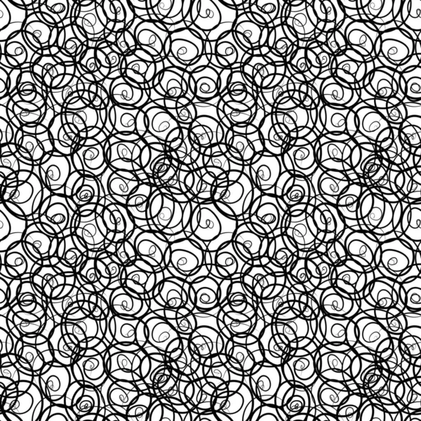 Бесшовная текстура, узор - черно-белый спиральный фон — стоковое фото