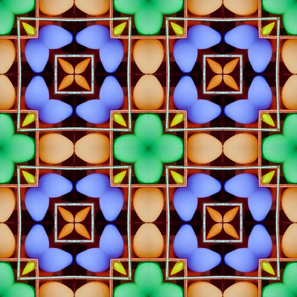 Kaleidoskop Leuchtend Bunte Fröhliche Nahtlose Abstrakte Geometrische Muster Aus Dem — Stockfoto