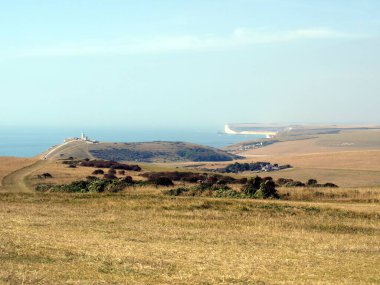 İngiltere 'deki Yedi Kız Kardeş yakınlarındaki güzel manzara..