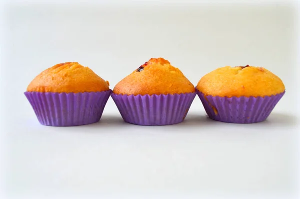 Muffin mit schwarzer Johannisbeere — Stockfoto