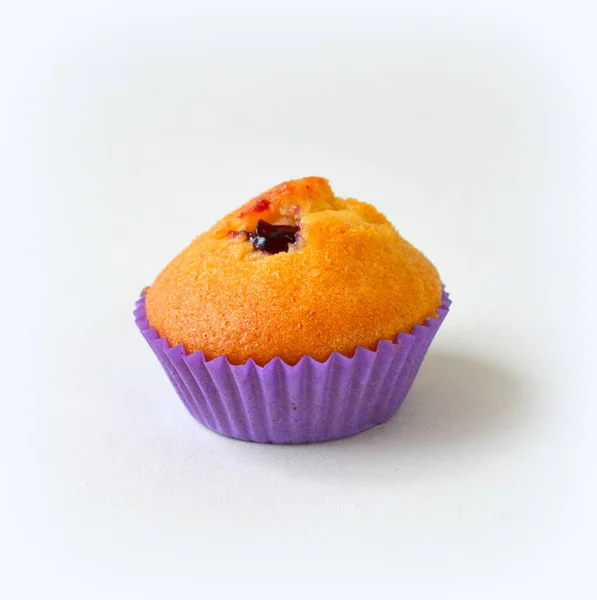 Muffin mit schwarzer Johannisbeere — Stockfoto