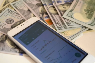 telefon para arka plan üzerinde