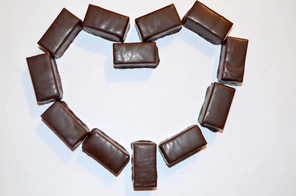 Chocolade Snoepjes Bird Melk Chocolade Glazuur — Stockfoto