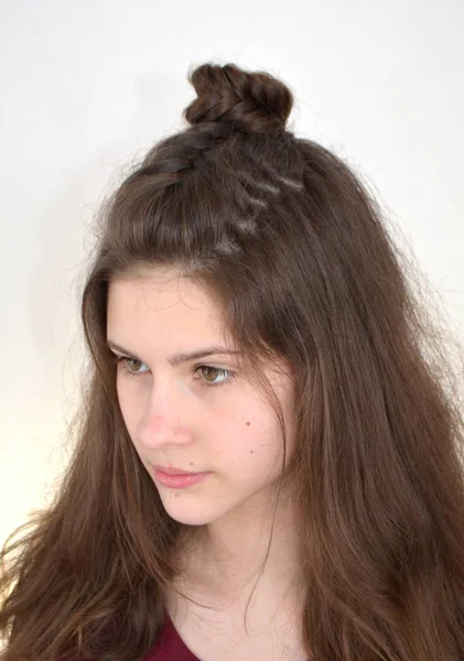 Fryzury Długich Długości Włosów Belki Włosów — Zdjęcie stockowe