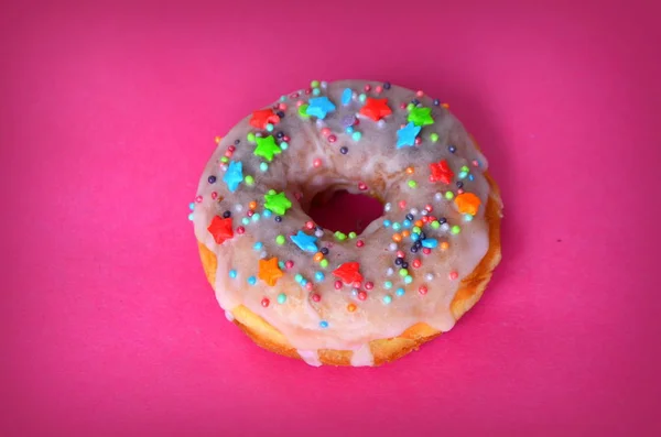 Donut Mit Verschiedenen Glasuren — Stockfoto