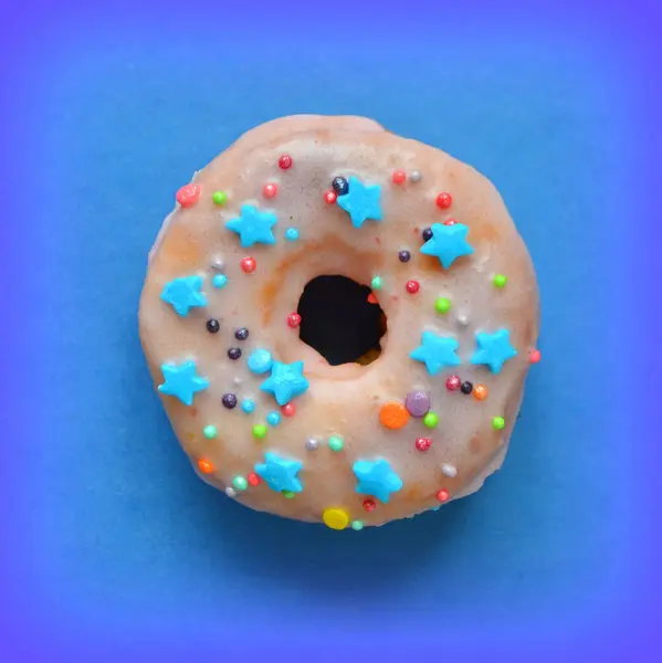 Donuts Com Diferentes Esmaltes — Fotografia de Stock