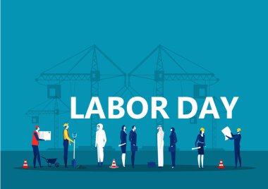 İşçi Bayramı İstihdam İşgali Ulusal Kutlama, Şehir İnşaat Arkaplan İllüstrasyonu 