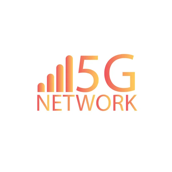 5G design logo koncept. Nätverkets logo typ-vektor-vektor — Stock vektor