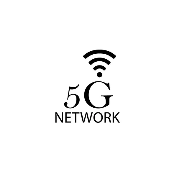 5G design logo koncept. Nätverkets logo typ-vektor-vektor — Stock vektor