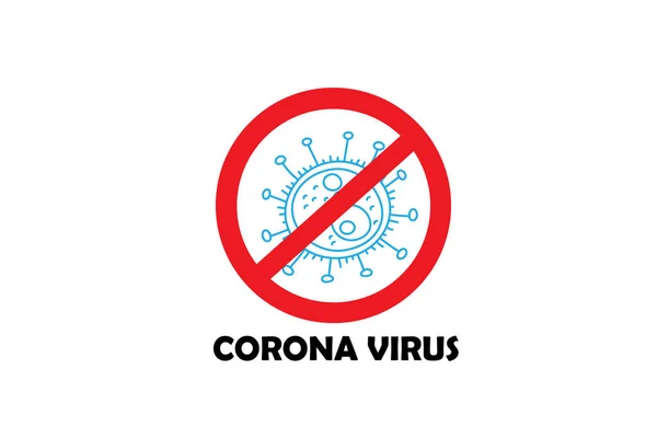 Ilustración vectorial infección por el virus corona. 2019-nvoc virus virus.corona microbio. Peligro del virus corona, célula corona. brote de disensión —  Fotos de Stock