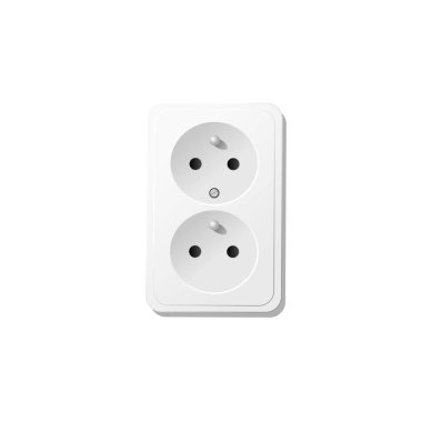 Elektrik prizi ikonu tasarımı. Vektör illüstrasyonu