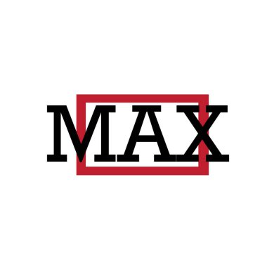 logo maksimum vektör şablon tasarımı çizimi