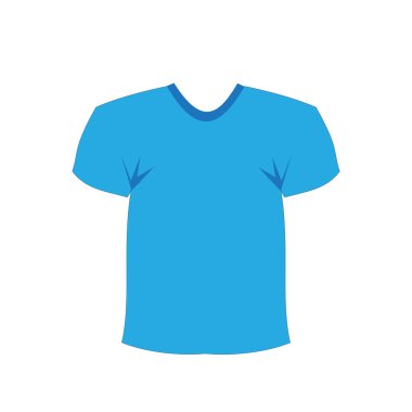 Erkekler tişört şablonunun vektör illüstrasyonu, beyaz üzerine izole tasarım