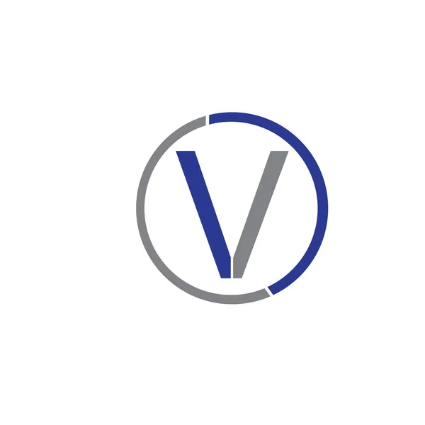Modèle vectoriel d'inspiration de conception de logo d'icône de lettre V — Image vectorielle
