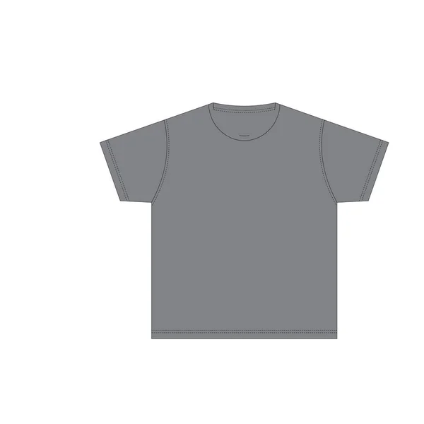 Vektor Illustration Der Männer Shirt Vorlage Design Isoliert Auf Weiß — Stockvektor