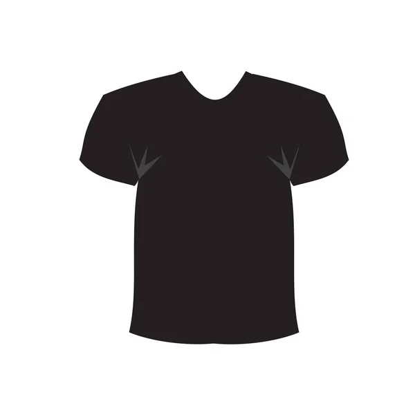 Ilustração Vetorial Modelo Camiseta Masculina Design Isolado Branco — Vetor de Stock