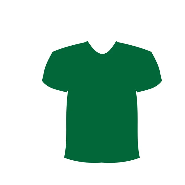Ilustração Vetorial Modelo Camiseta Masculina Design Isolado Branco — Vetor de Stock