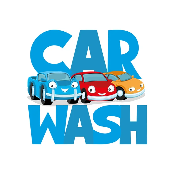 Car wash sign. — Stock Vector