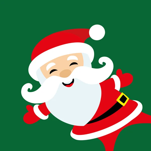 Happy Santa Claus. — Stock Vector