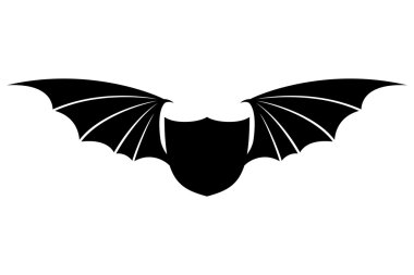 kanatları ve kalkan.