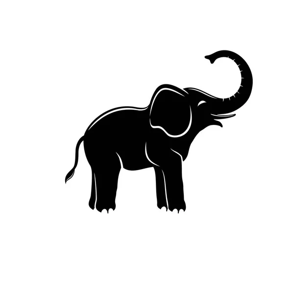 Sign of cute elephant. — Stock Vector