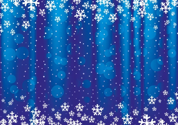 新年とクリスマスの青色の背景. — ストックベクタ