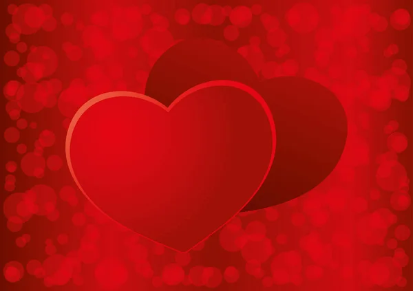 Valentijnsdag rode achtergrond. — Stockvector