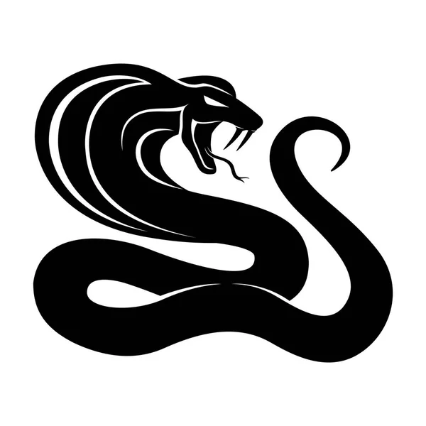 Cobra signo negro . — Archivo Imágenes Vectoriales