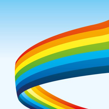 Mavi gökkuşağında gökkuşağı.