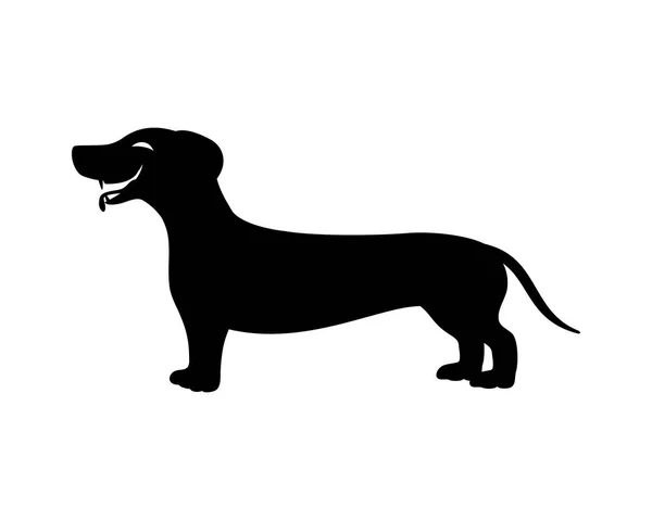 Señal de perro Dachshund . — Archivo Imágenes Vectoriales