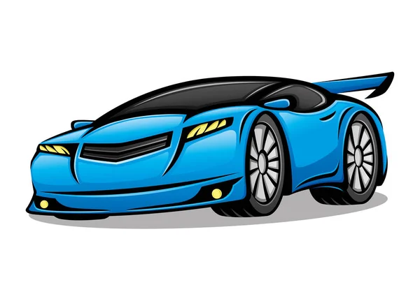 Auto sportiva blu . — Vettoriale Stock