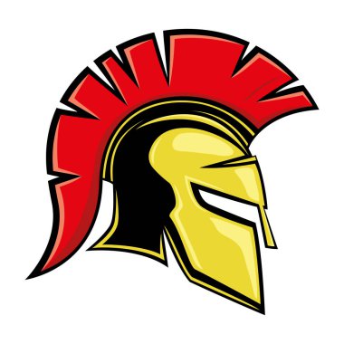 Sarı Spartalı kask.