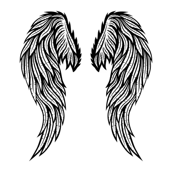 Two wings of angel. — Stock Vector