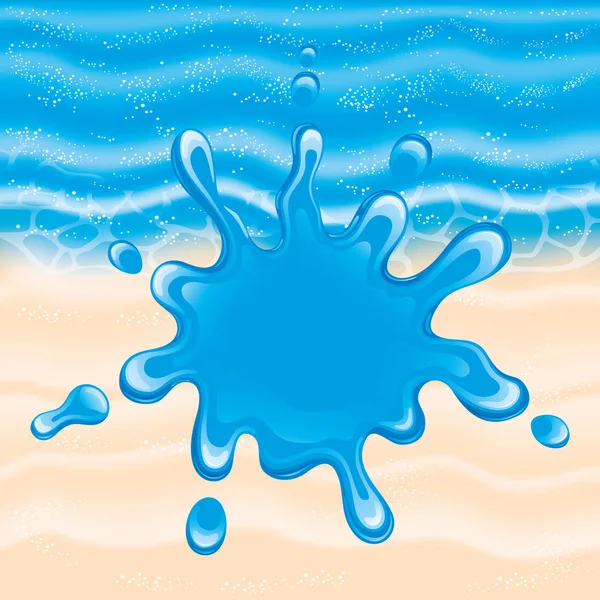 Éclaboussure d'eau. — Image vectorielle