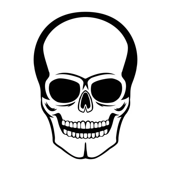 Sign of skull. — Stock Vector