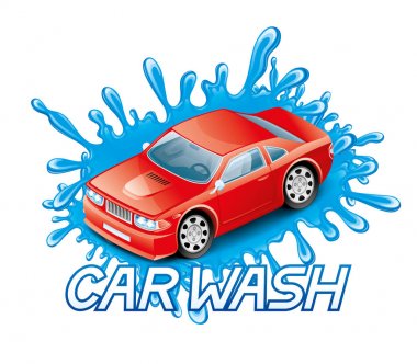 Oto yıkama işareti.