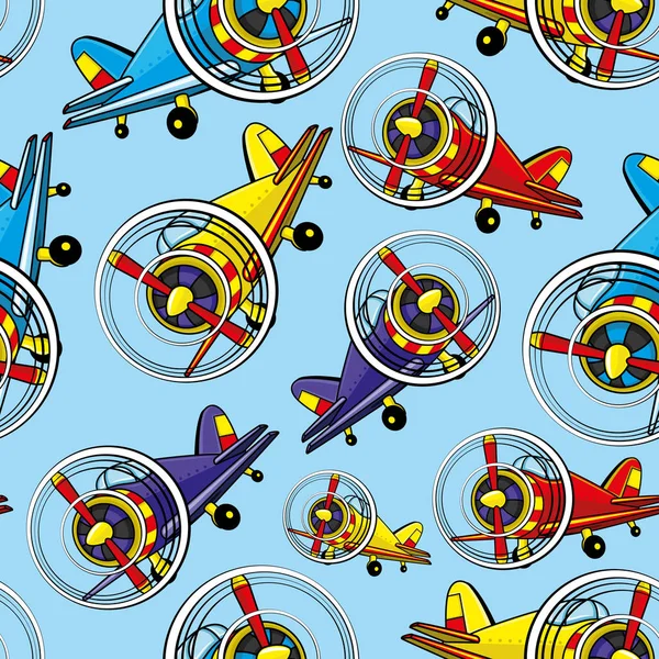 Contexte avec les avions . — Image vectorielle