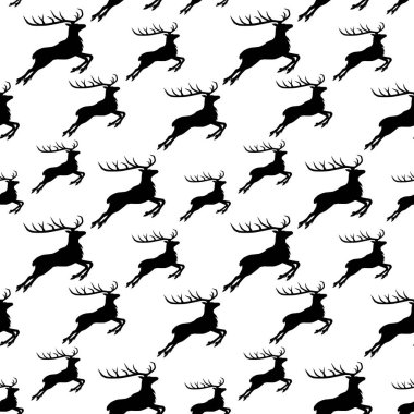 Ren geyiği ile sorunsuz arka plan.