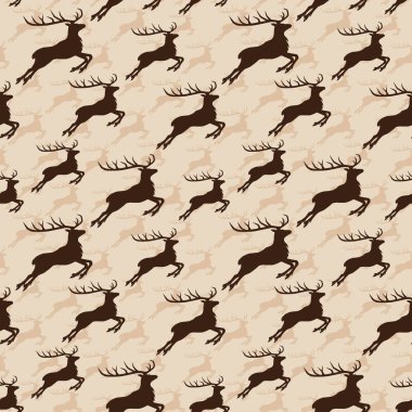 Ren geyiği ile sorunsuz arka plan.