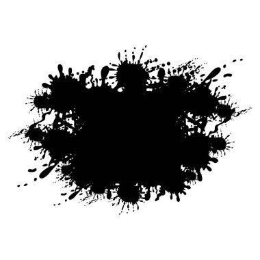 Abstract black blots.