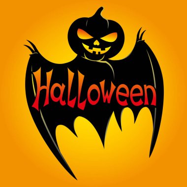 Siyah yarasa Kabak kafa ile.