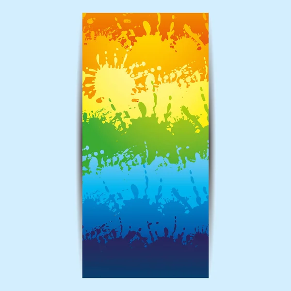 Volante colorido del arco iris, folleto, folleto . — Vector de stock