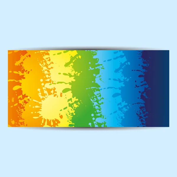 Volante colorido del arco iris, folleto, folleto . — Vector de stock