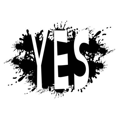 Evet işareti siyah.