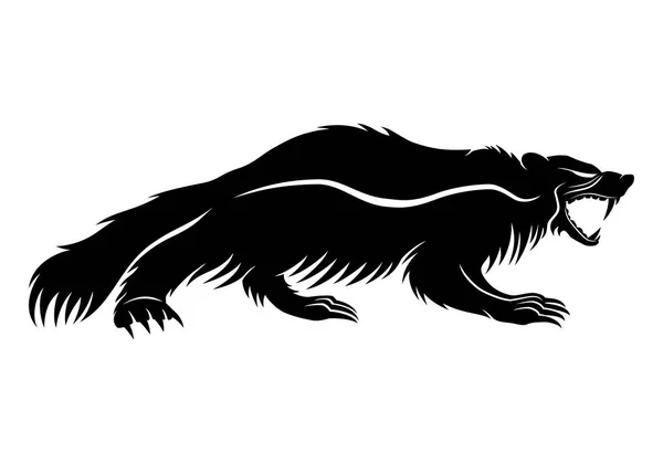 Wolverine znak zwierzę. — Wektor stockowy