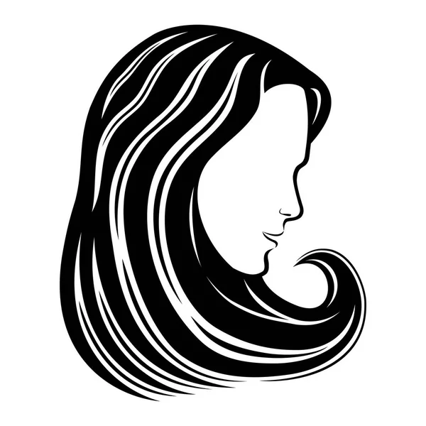 Señal de mujer hermosa . — Vector de stock