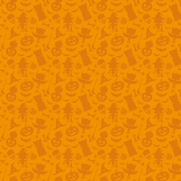 オレンジ色のハロウィーンの背景. — ストックベクタ