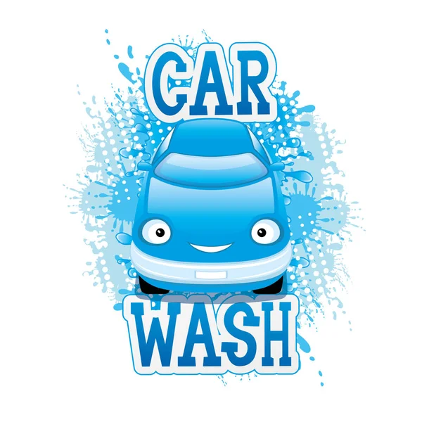 Car wash teken. — Stockvector