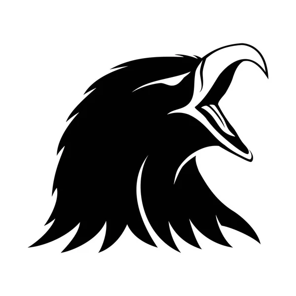 Signo negro de águila . — Vector de stock