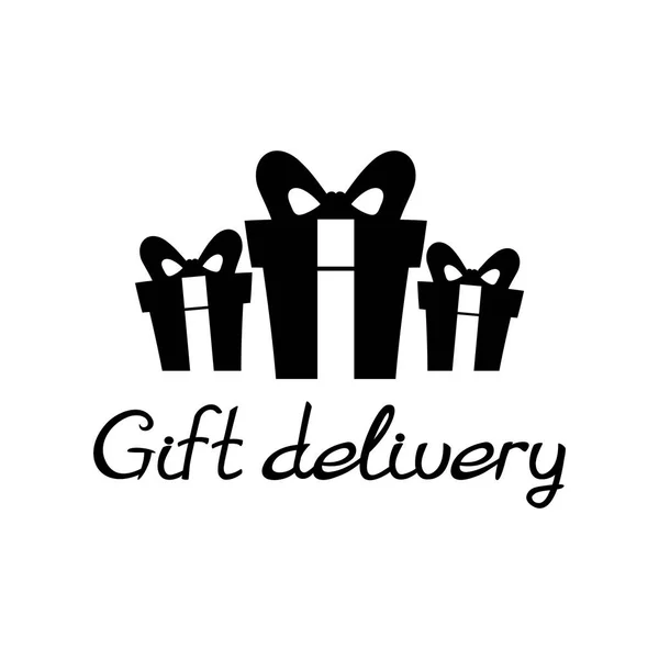 Gifts delivery sign. — Stock Vector